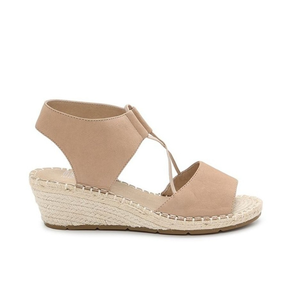 Women's Eileen Fisher Tan Wedge Sandals Size 7 - Picture 1 of 5